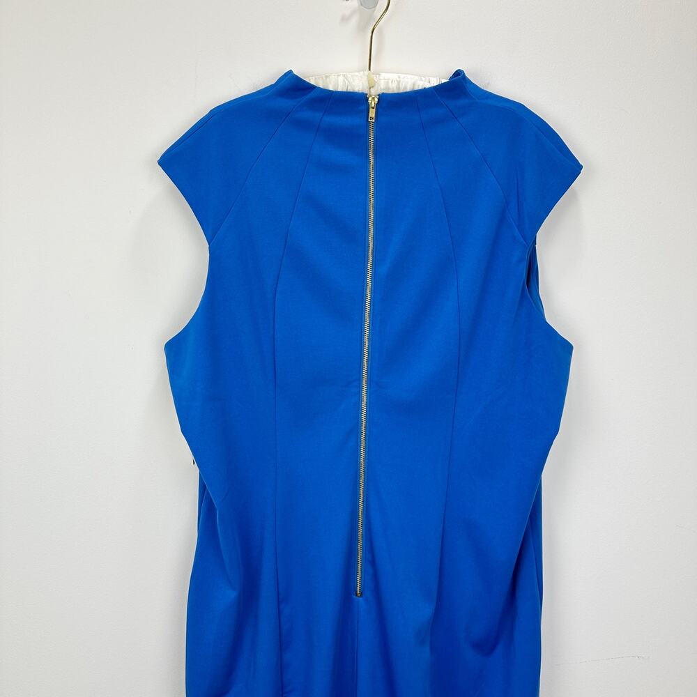 Alexia Admor Sheath Dress Cobalt Blue Cocktail Office Knee Length Classic 3X NWT - Picture 8 of 9